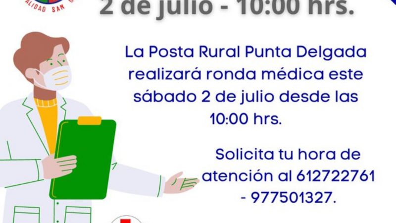 Ronda Médica en la posta rural Punta Delgada de San Gregorio