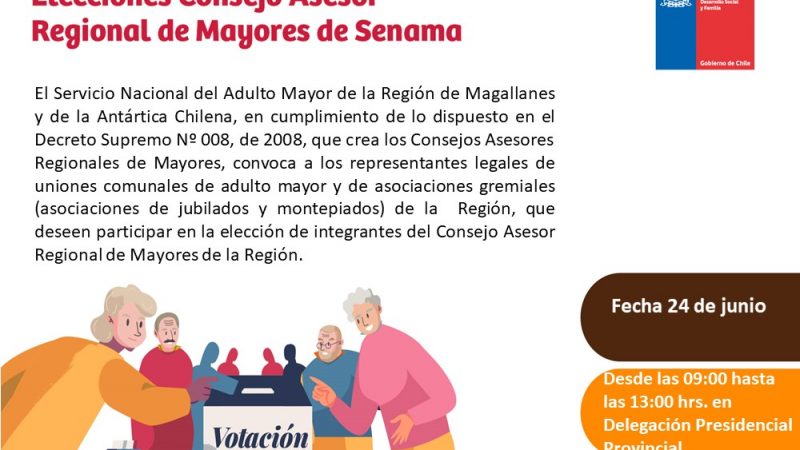 Consejo Asesor de Adultos Mayores se elije en Ultima Esperanza