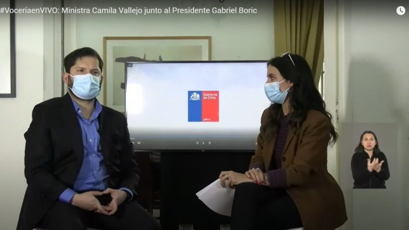 Presidente Gabriel Boric y ministra Camila Vallejo comentan segundo video de la iniciativa “Hagamos Historia”