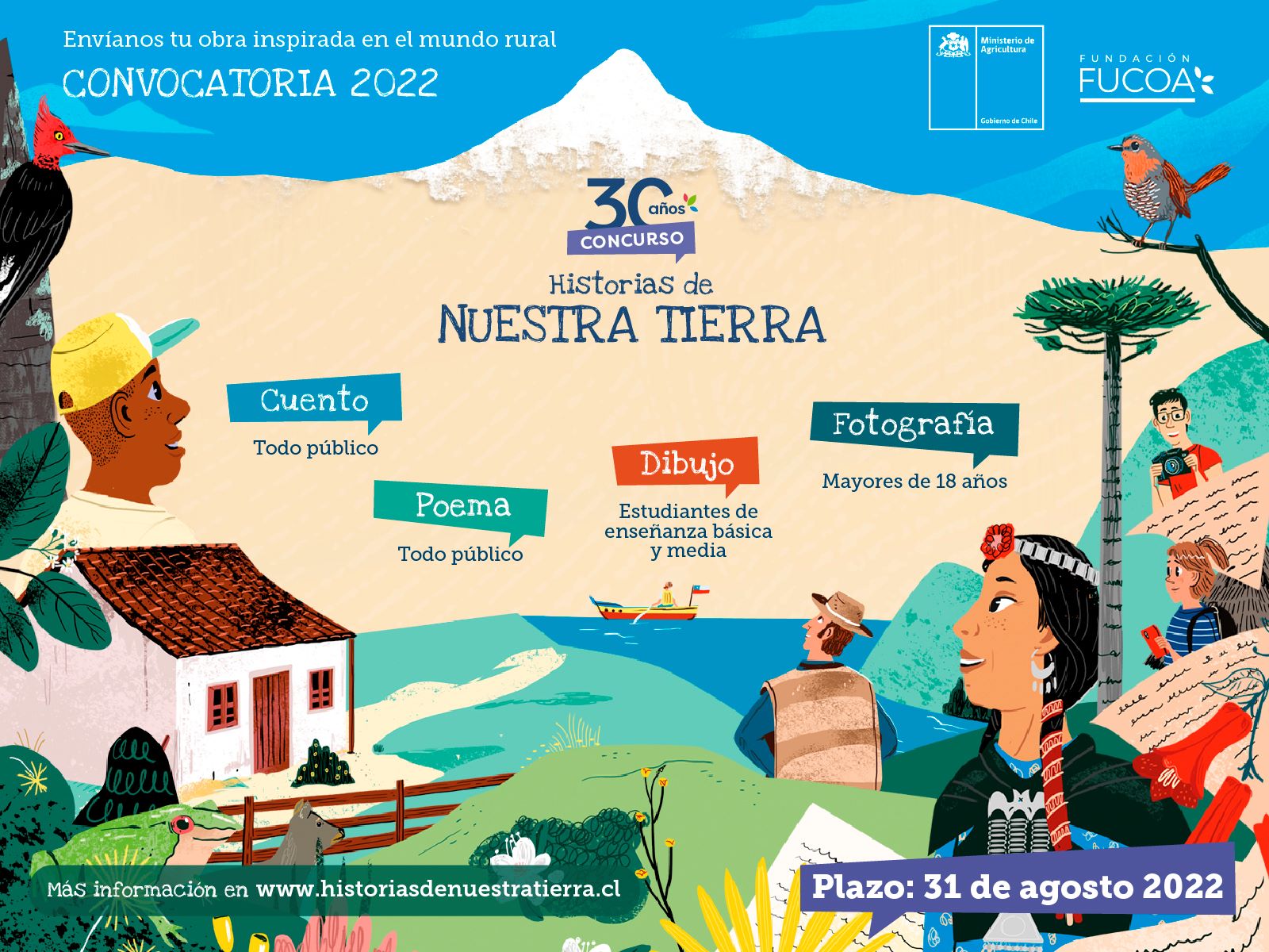 Lanzan convocatoria 2022 del concurso Historias de Nuestra Tierra que releva la cultura rural de Chile