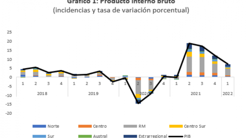 Banco Central publica estadísticas de PIB regional al primer trimestre de 2022 | Desempeño de la región de Magallanes