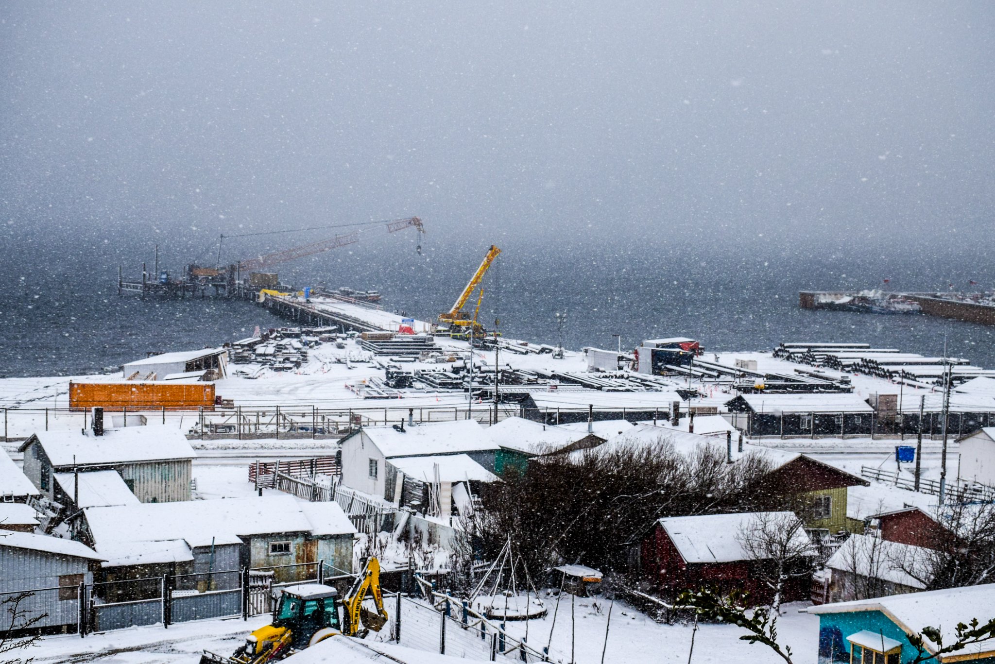 ¡Volvió el manto blanco!: Puerto Williams registra casi 20 centímetros acumulados de nieve en poco más de 24 horas
