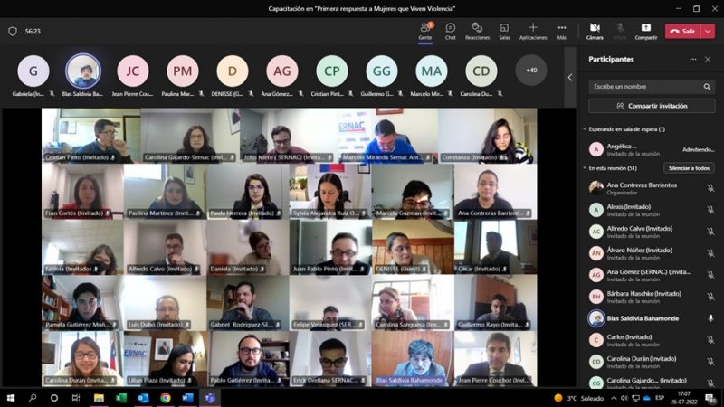 Secretaría de la Mujer y EG de Magallanes capacitó a las jefaturas del Servicio Nacional del Consumidor (SERNAC), en metodología para dar primera respuesta a las mujeres que viven violencia