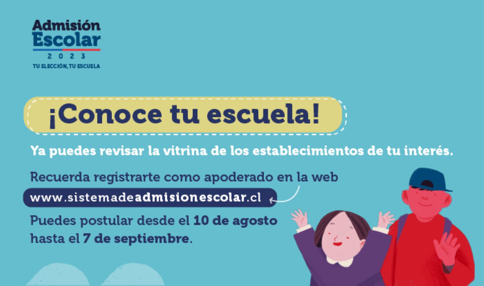 Admisión Escolar 2023: Ya se encuentra disponible la plataforma para que apoderados puedan registrarse con anticipación y acceder a información de los establecimientos educacionales