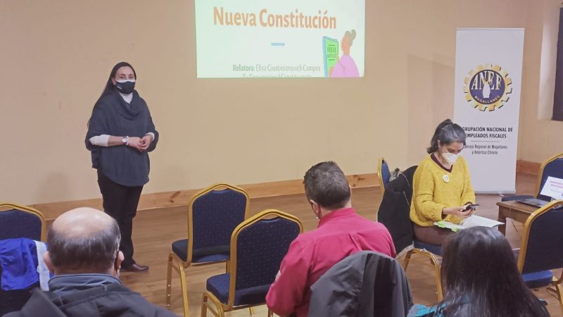 Exposición sobre los derechos laborales y la nueva Constitución fue presentada por ex convencional Elisa Giustinianovich en ANEF