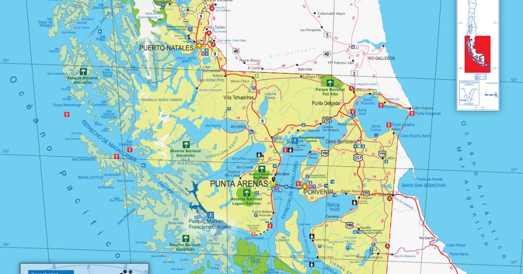 Estado de rutas y condición meteorológica de la región de Magallanes | Sábado 15 de abril