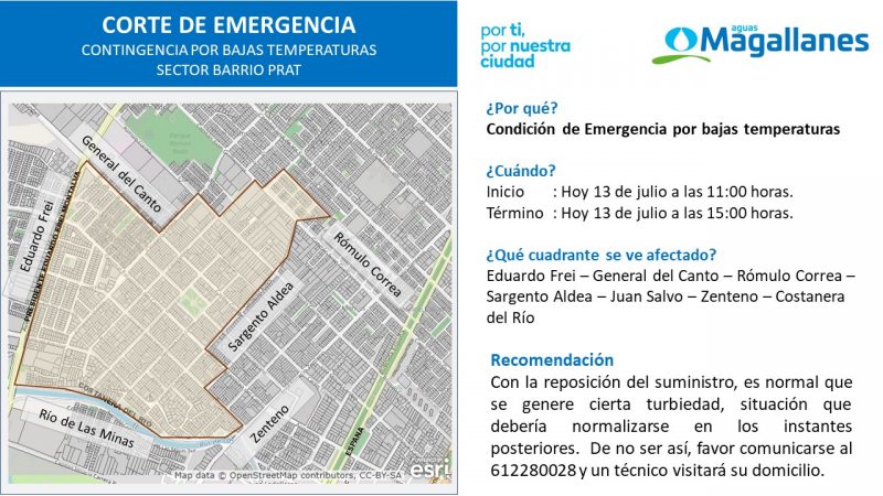 Falta de protección en medidores y cañerías domiciliarias ha afectado la continuidad del servicio de agua potable. Más de 1.300 requerimientos en la región»