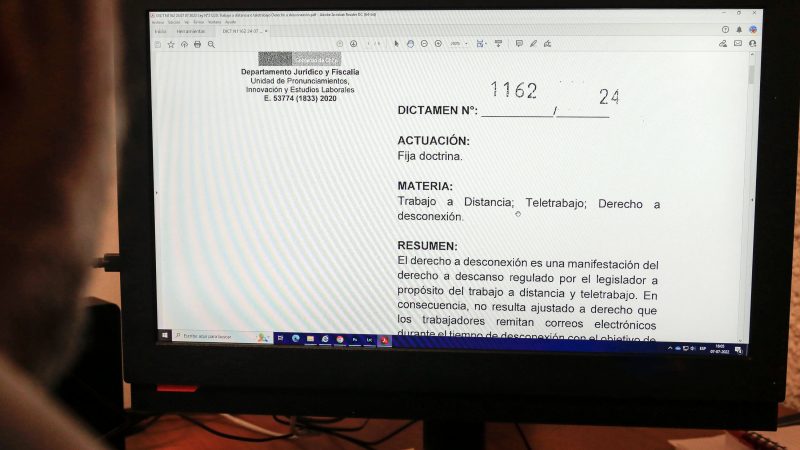 Dirección del Trabajo determina que trabajadores en teletrabajo no deben responder requerimientos de sus empleadores en sus tiempos de desconexión