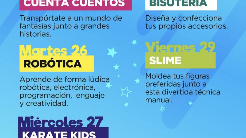 Zona Franca despedirá las vacaciones con Cuentacuentos, talleres de robótica y Karate Kids para los niños y niñas