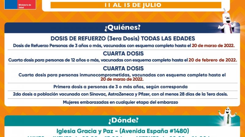 Vacunación de refuerzo contra el covid19 se realiza esta semana en Puerto Natales y Porvenir
