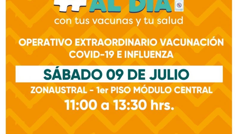 Jornada de vacunación extraordinaria este sábado en Punta Arenas
