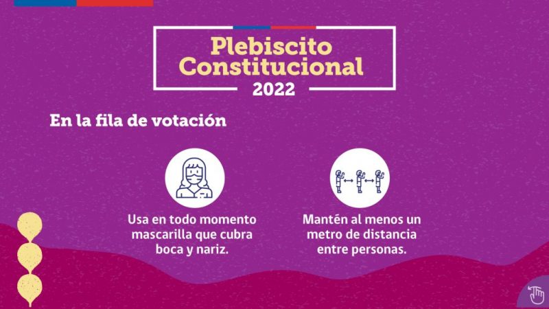 ¿Cuáles son las medidas sanitarias a cumplir en el plebiscito del domingo 4 de septiembre próximo?