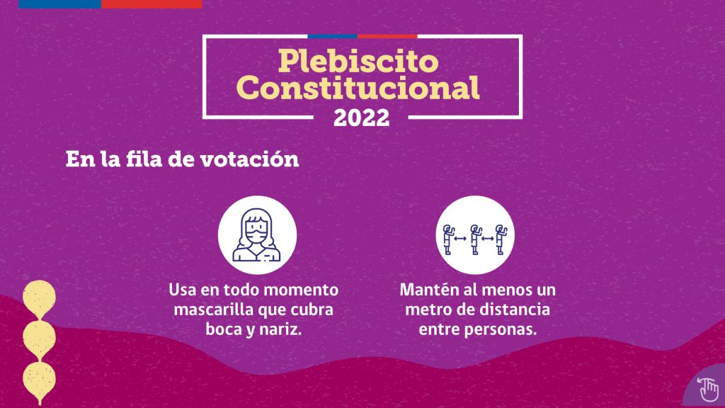 ¿Cuáles son las medidas sanitarias a cumplir en el plebiscito del domingo 4 de septiembre próximo?
