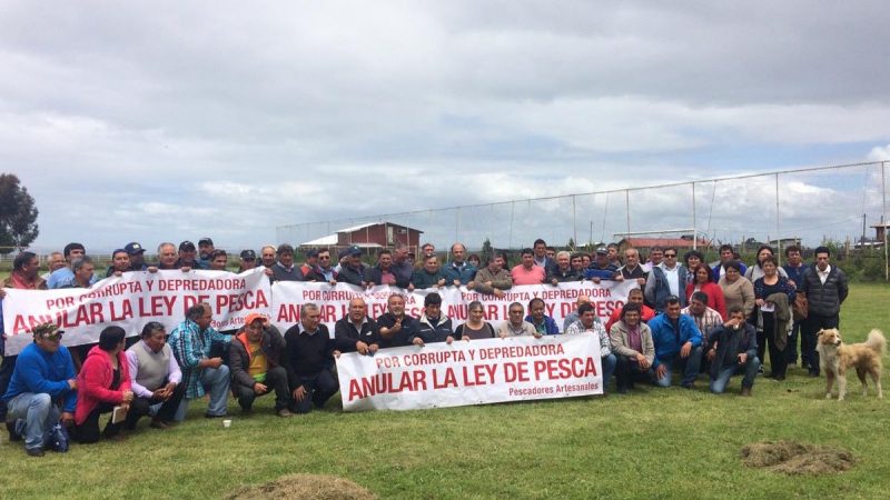 Los pescadores artesanales apoyan la anulación de la ley de Pesca