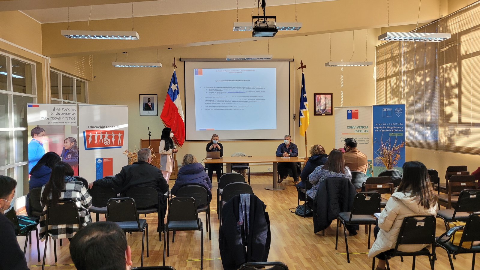 Salud y Educación refuerzan medidas Covid19 y aplicación de protocolos en los establecimientos educacionales de Magallanes durante el segundo semestre