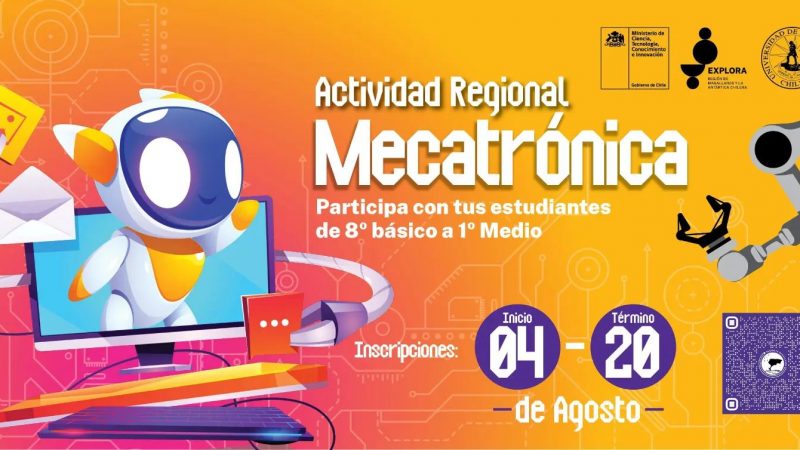 Abiertas las inscripciones para que estudiantes de 8 básico y 1° medio participen en Actividad Regional “Mecatrónica” de Explora Magallanes