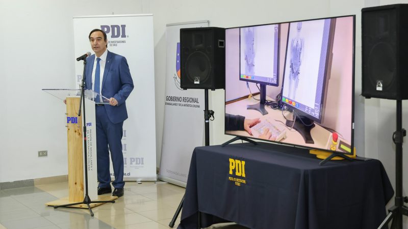 PDI Magallanes incorpora un equipo Body Scan en el Aeropuerto de Punta Arenas para la detección de sustancias ilícitas