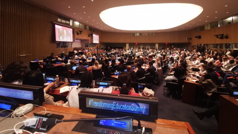 Ministro de Educación, Marco Antonio Ávila, participa en la Cumbre para la Transformación de la Educación, organizada por la Organización de Naciones Unidas (ONU) en Nueva York