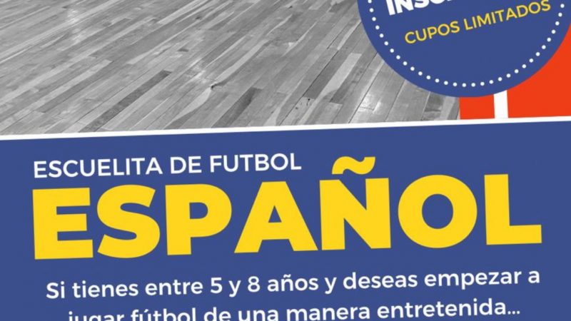 En octubre inicia la nueva escuela de fútbol del Club Deportivo Español