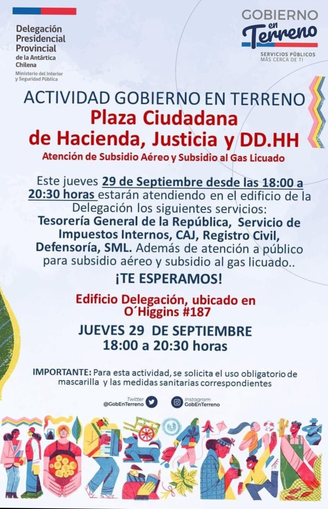 Jornada de Gobierno en Terreno se realiza hoy jueves en Puerto Williams