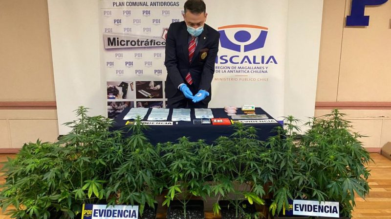 PDI reduce punto de microtráfico de drogas en Punta Arenas y detiene a clan familiar