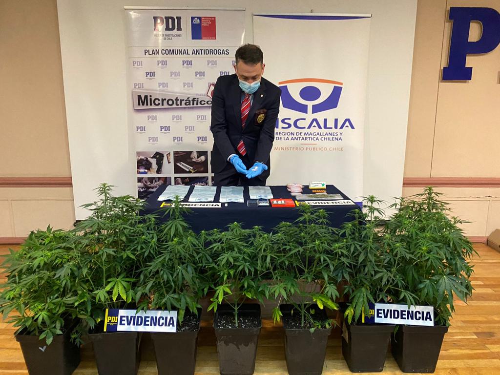 PDI reduce punto de microtráfico de drogas en Punta Arenas y detiene a clan familiar