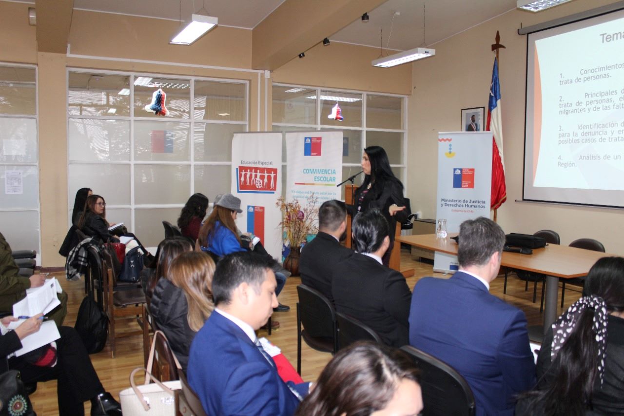 Jornada de capacitación a personal de servicios que integran Mesa Regional Intersectorial de Trata de Personas (MITP)