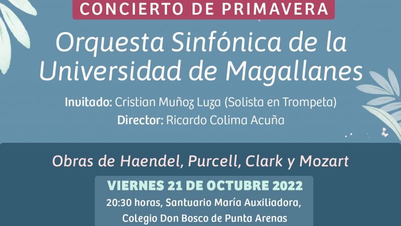 Orquesta Sinfónica de la UMAG presentará su Concierto de Primavera en el santuario María Auxiliadora de Punta Arenas