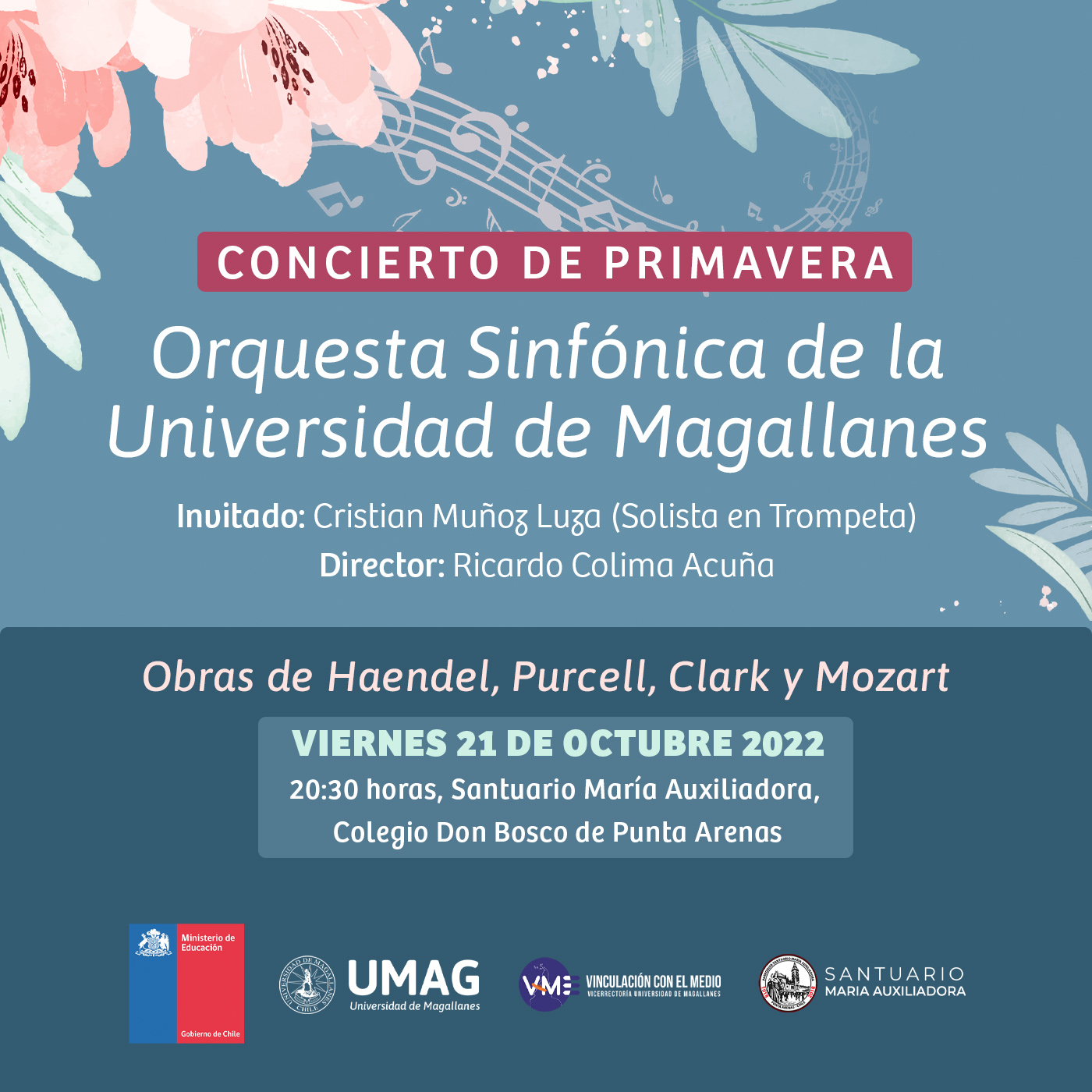 Orquesta Sinfónica de la UMAG presentará su Concierto de Primavera en el santuario María Auxiliadora de Punta Arenas
