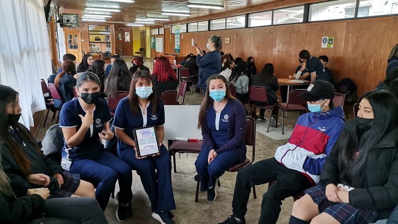 Se realizó el tercer módulo del proyecto “Actívate, Cuídate y Vive ACV, Promoción de la Salud”, en el Liceo Polivalente Sara Braun