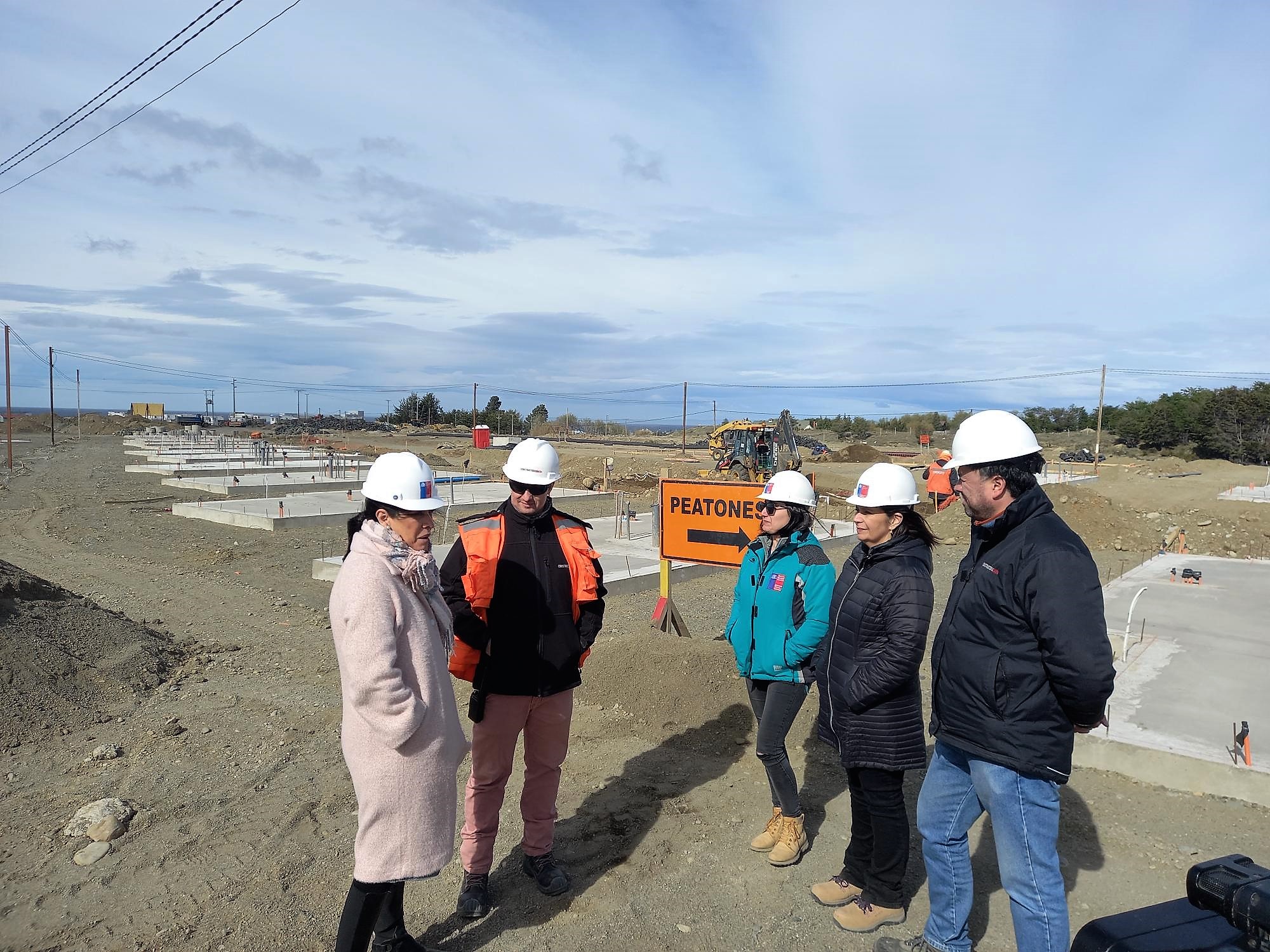 Serviu avanza con la obra gruesa de la urbanización y viviendas del loteo Estepa Austral 1