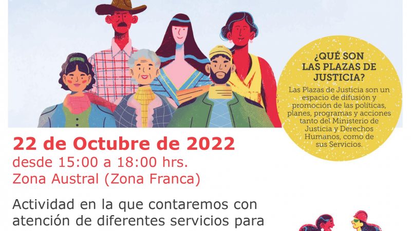 En Zona Franca de Punta Arenas se realiza «Plaza de Justicia» e inauguración de totem del Registro Civil e Identificación