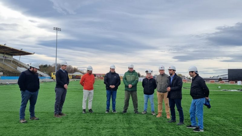 Estadio Fiscal de Punta Arenas ya presenta avances en obras de mejoramiento