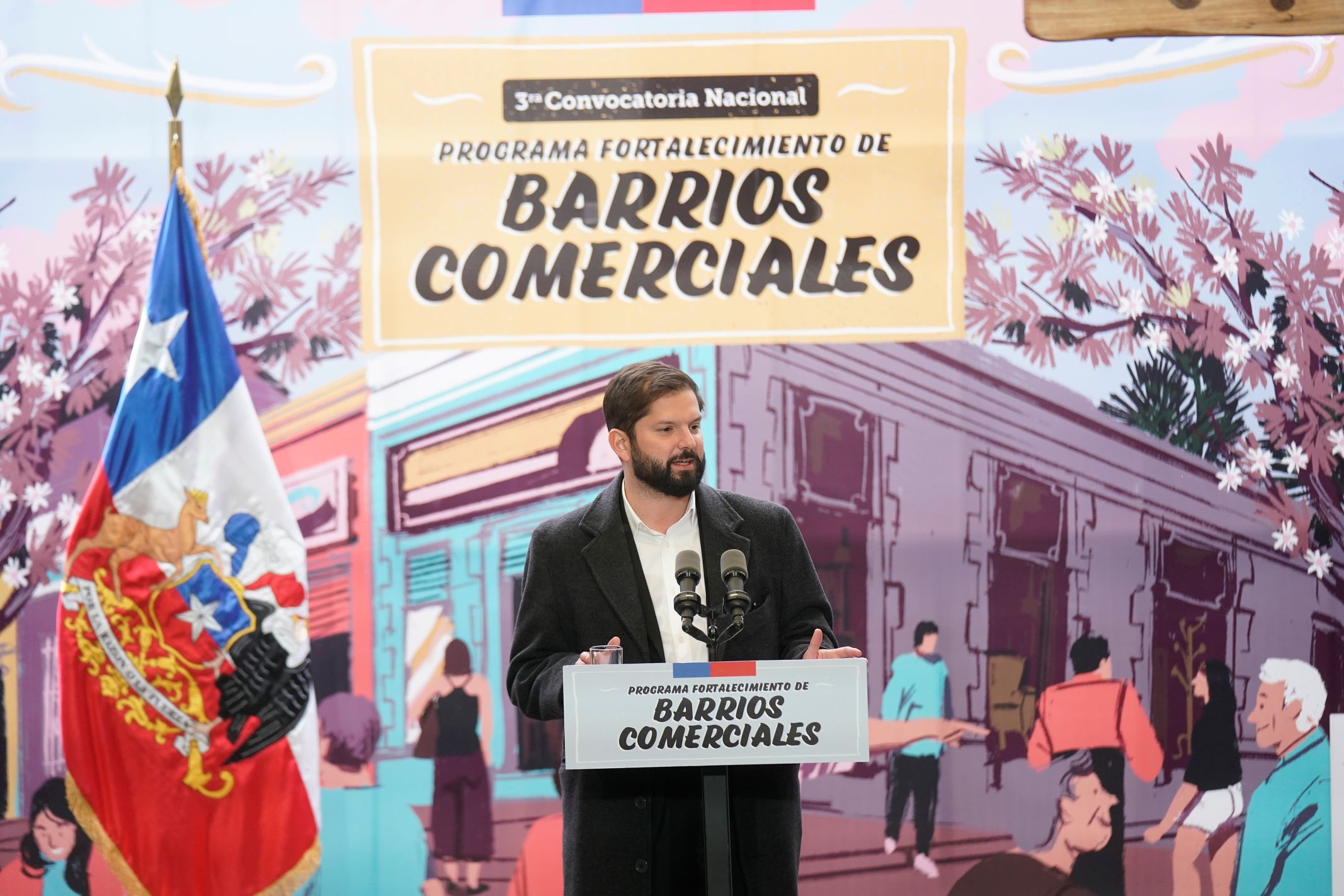 Presidente Gabriel Boric lanza nueva convocatoria nacional para fortalecer barrios comerciales a través de SERCOTEC