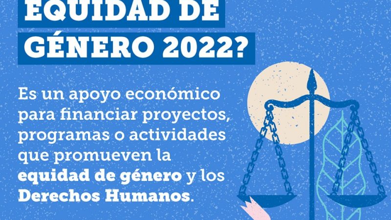 SERNAMEG: Se puede postular al Fondo de Equidad de Género 2022 hasta el 19 de octubre