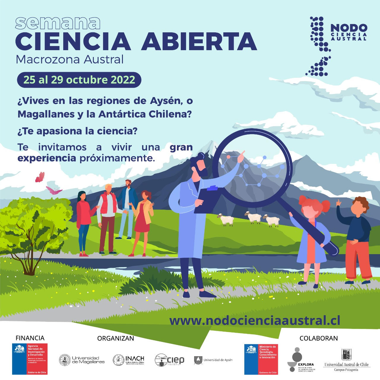 Lanzan Semana de Ciencia Abierta con actividades para las comunidades de Aysén y Magallanes