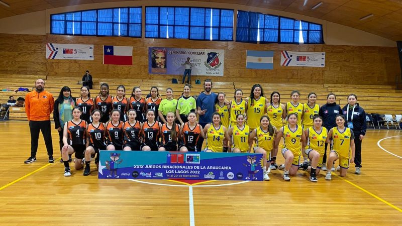 En los Juegos Binacionales de la Araucanía 2022 destacan los y las basquetbolistas de Magallanes