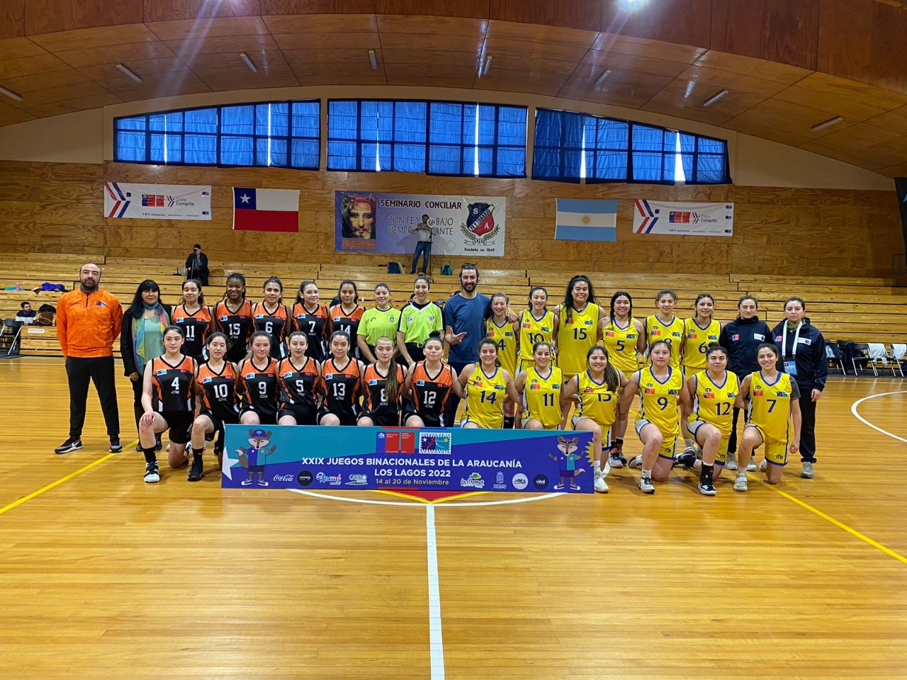 En los Juegos Binacionales de la Araucanía 2022 destacan los y las basquetbolistas de Magallanes