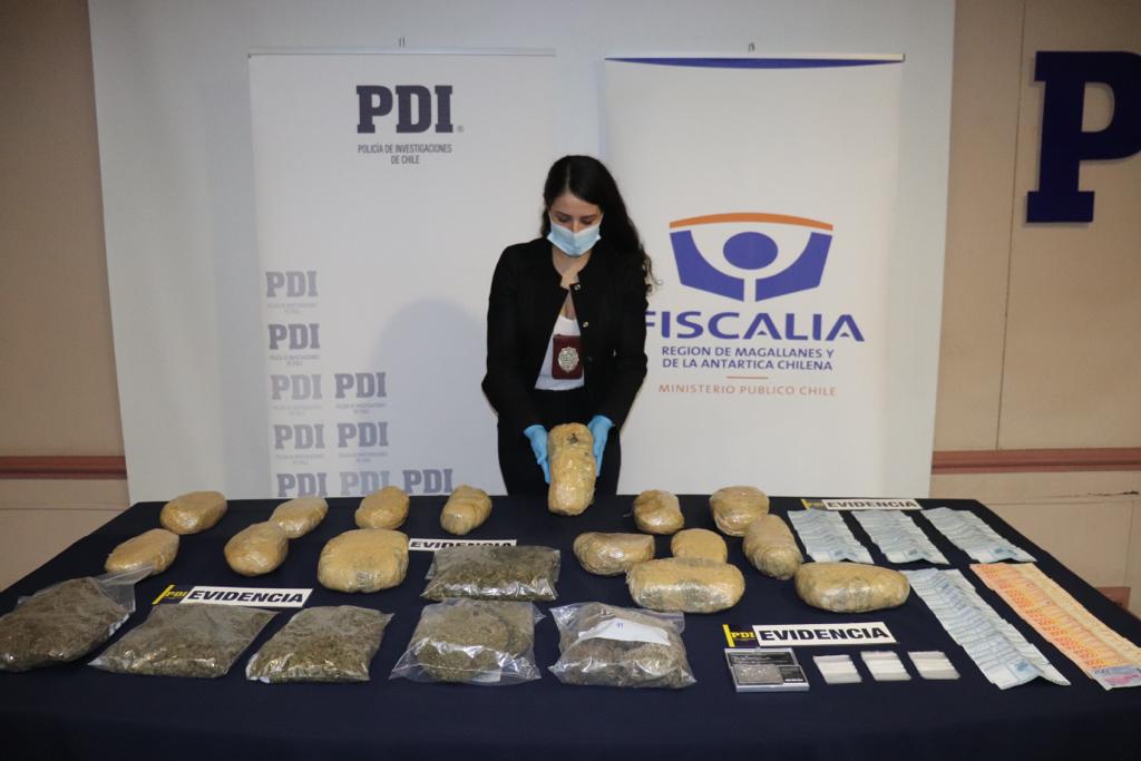 PDI concreta la mayor incautación de Cannabis Sativa en Magallanes en lo que va del año 2022