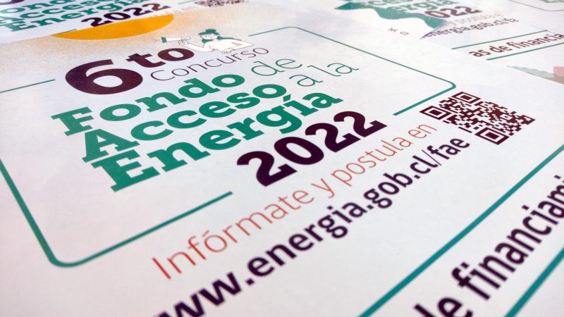 Hasta el 06 de enero del 2023 se podrá postular al Fondo de Acceso a la Energía (FAE)