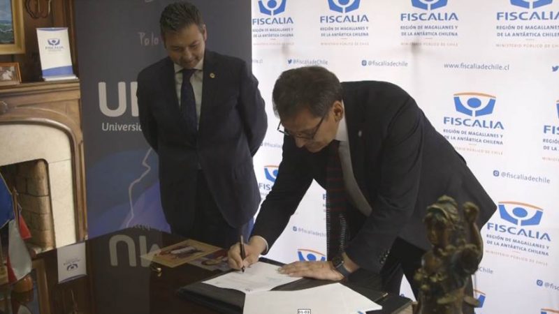 Fiscal Regional y Rector firmaron convenio: Alumnos de Derecho de la UMAG podrán postular a pasantías en Fiscalía