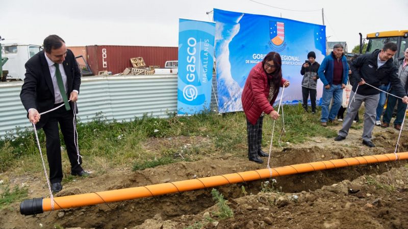 Se dio inicio a los trabajos de construcción de la red de gas natural en el sector Andino de Punta Arenas