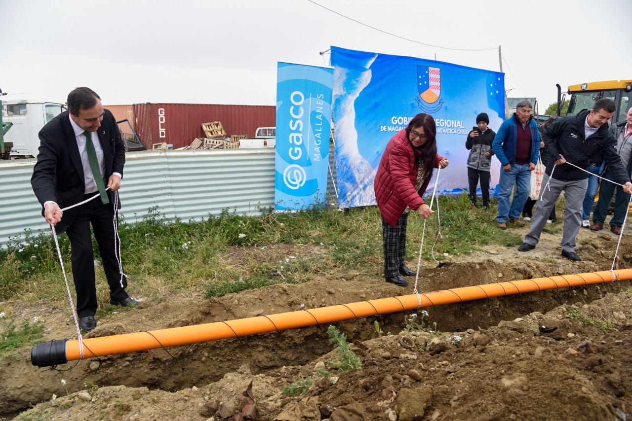 Se dio inicio a los trabajos de construcción de la red de gas natural en el sector Andino de Punta Arenas