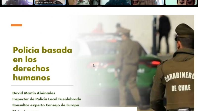 Webinar internacional sobre policía basada en los DDHH fue realizado por Carabineros y el INDH