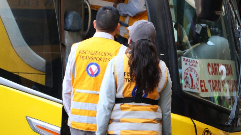 Ministerio de Transportes realiza controles preventivos ante desplazamientos por Navidad y Año Nuevo