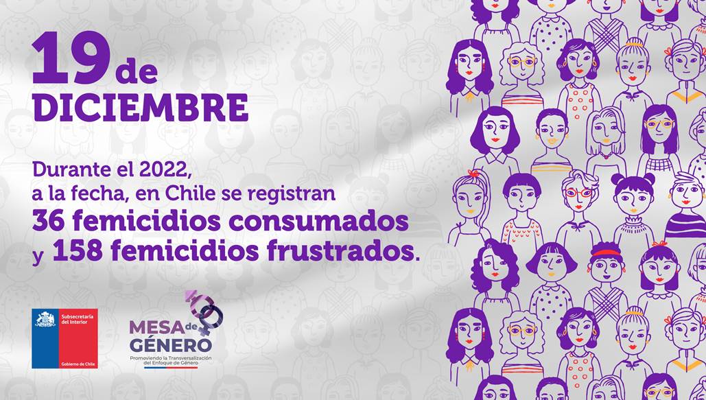 Lunes 19 de diciembre: Dia Nacional contra el Femicidio