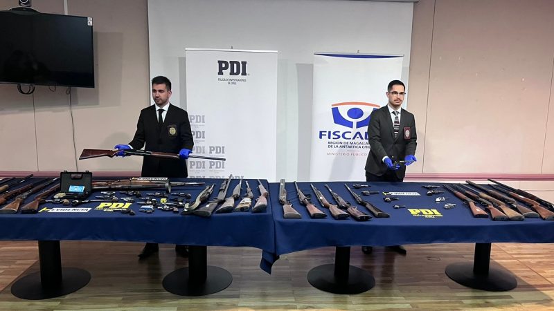 PDI recupera decenas de armas que se encontraban de manera irregular en Punta Arenas
