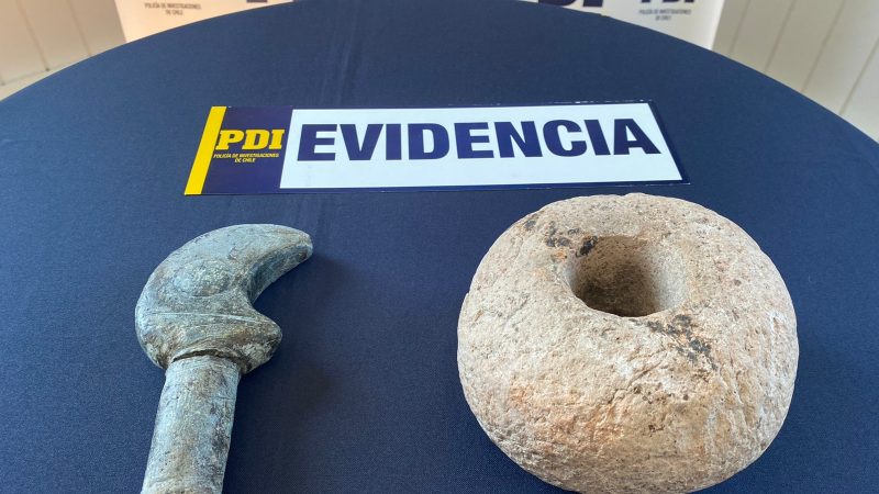 PDI Punta Arenas incauta piezas arqueológicas 
