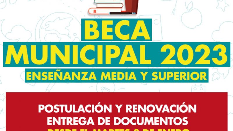 Municipalidad de Primavera abre postulaciones de estudiantes a Beca Municipal 2023