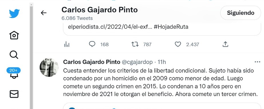 Ex Fiscal Carlos Gajardo critica sistema de libertad condicional, a propósito de caso de homicida de Villa Nelda Panicucci en Punta Arenas